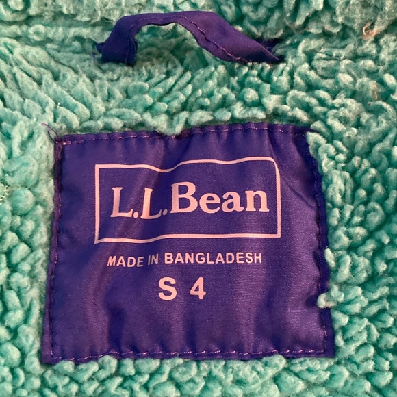 L.L. BEAN Bean's Down Jacket - Kids S4 Bright Sapphire GUC - Picture 7 of 10